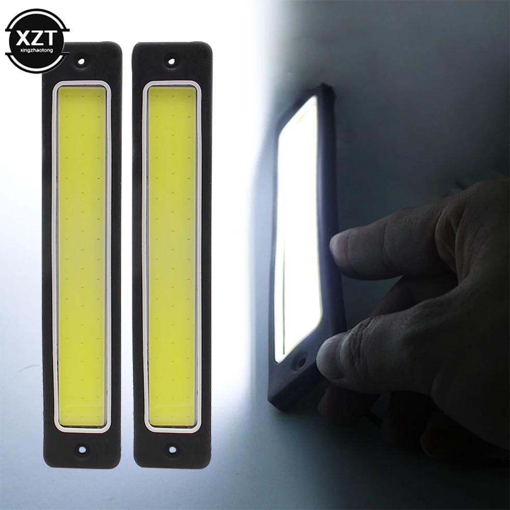  LED DRL COB ڵ ְ    ȭƮ 12V LED Ʈ Ʈ ڵ Ȱ  190x35mm, 2 ǽ